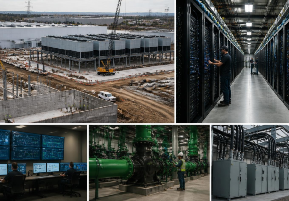 AWS data center expansion supporting growing AI cloud capacity demand.
