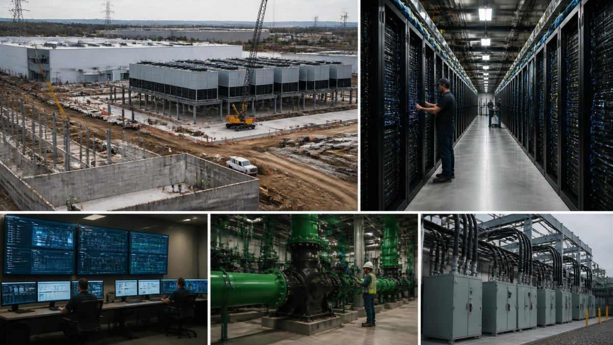 AWS data center expansion supporting growing AI cloud capacity demand.